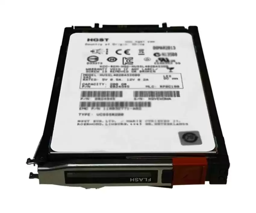 EMC 005052158 1.6TB SAS 6Gb/s 3D NAND TLC 2.5-inch Solid State Drive with Tray VNX5200 5400 5600 5800 7600 and 8000