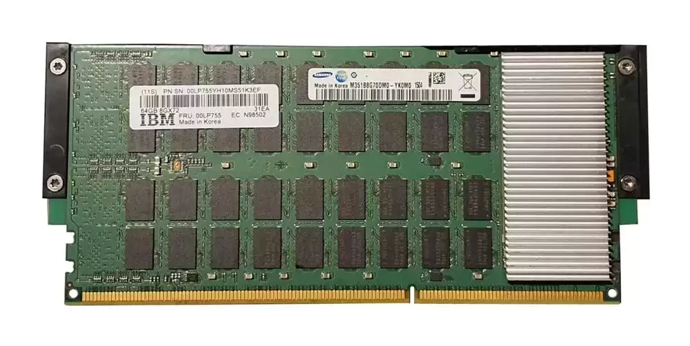 IBM 00LP755 32GB 1600MHz DDR3 PC3-12800 ECC Registered CL11 240-Pin DIMM 1.35V Quad Rank Memory Module