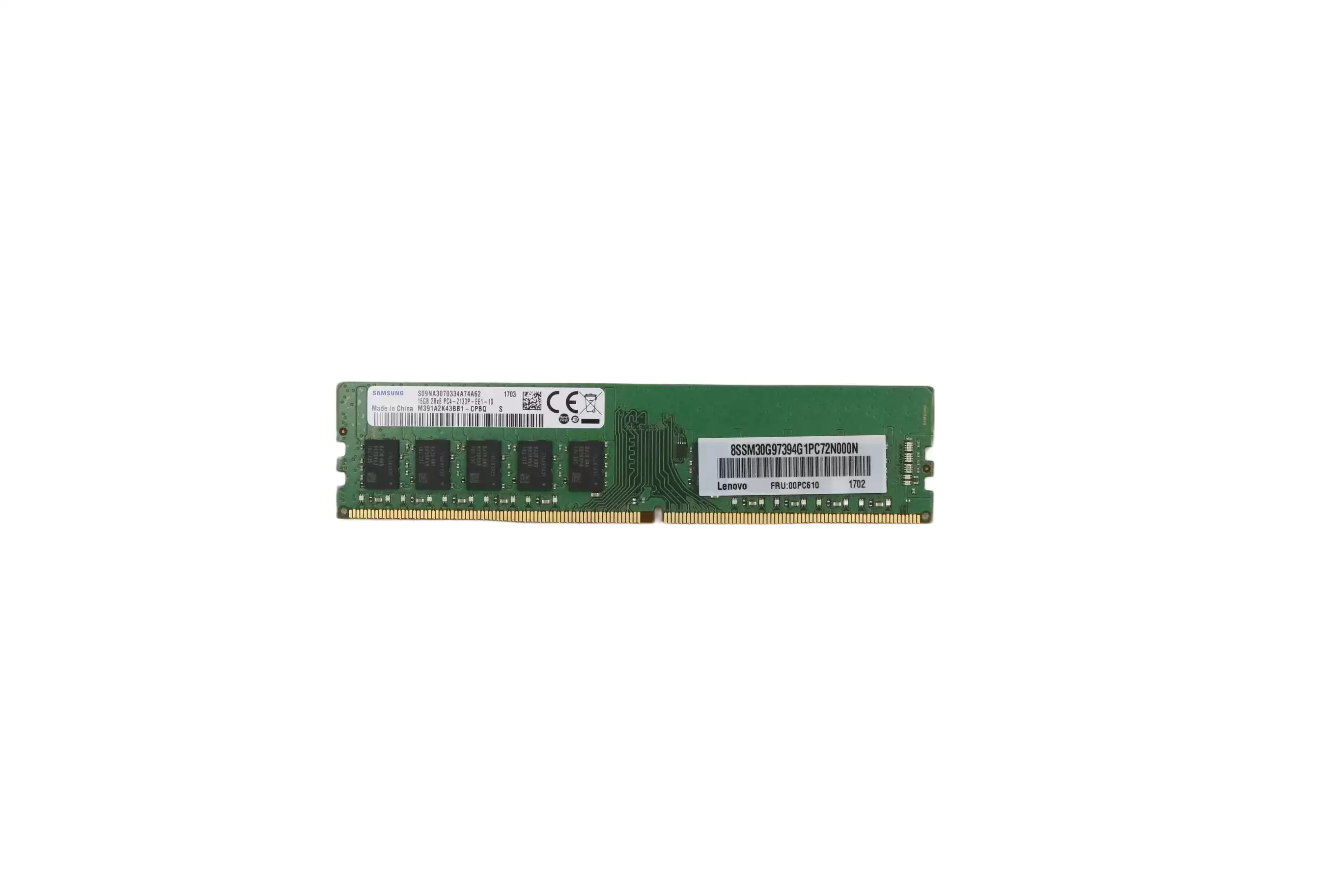 IBM 00PC610 32GB 2133MHz DDR4 PC4-17000 ECC Registered CL15 288-Pin DIMM 1.2V Dual Rank Memory Module