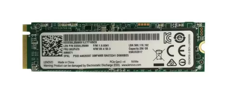 IBM 00UP470 256GB PCI-Express 3.0 x4 NVMe TLC M.2 2280 Solid State Drive