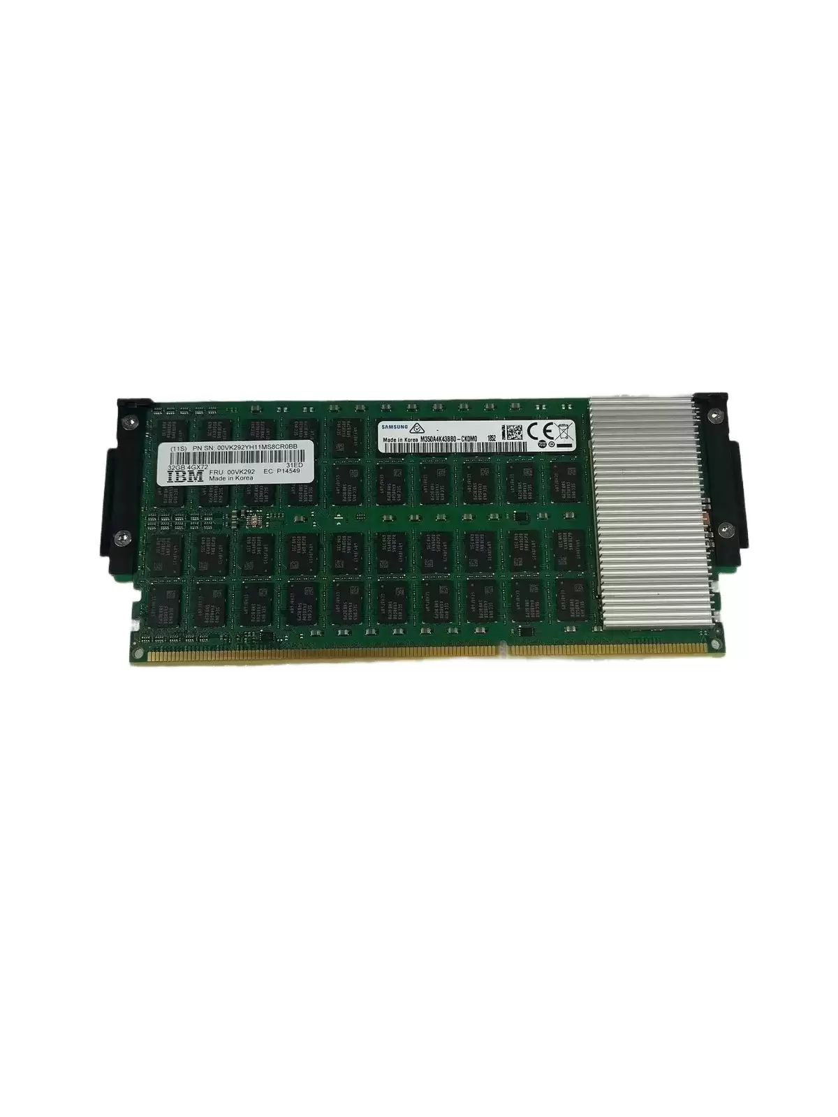IBM 00VK292 16GB 3200MHz DDR4 PC4-25600 ECC Registered CL22 288-Pin DIMM 1.2V Dual Rank Memory Module