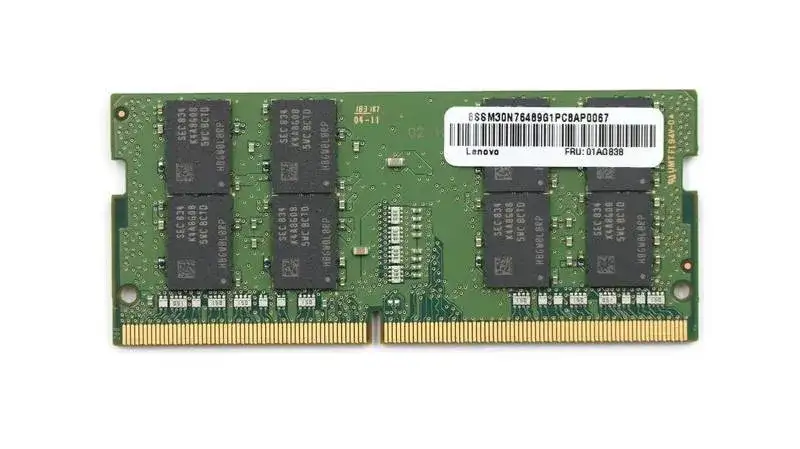 Lenovo 01AG865 16GB 2666MHz DDR4 PC4-21300 CL19 SODIMM 1.2V Dual Rank Memory Module