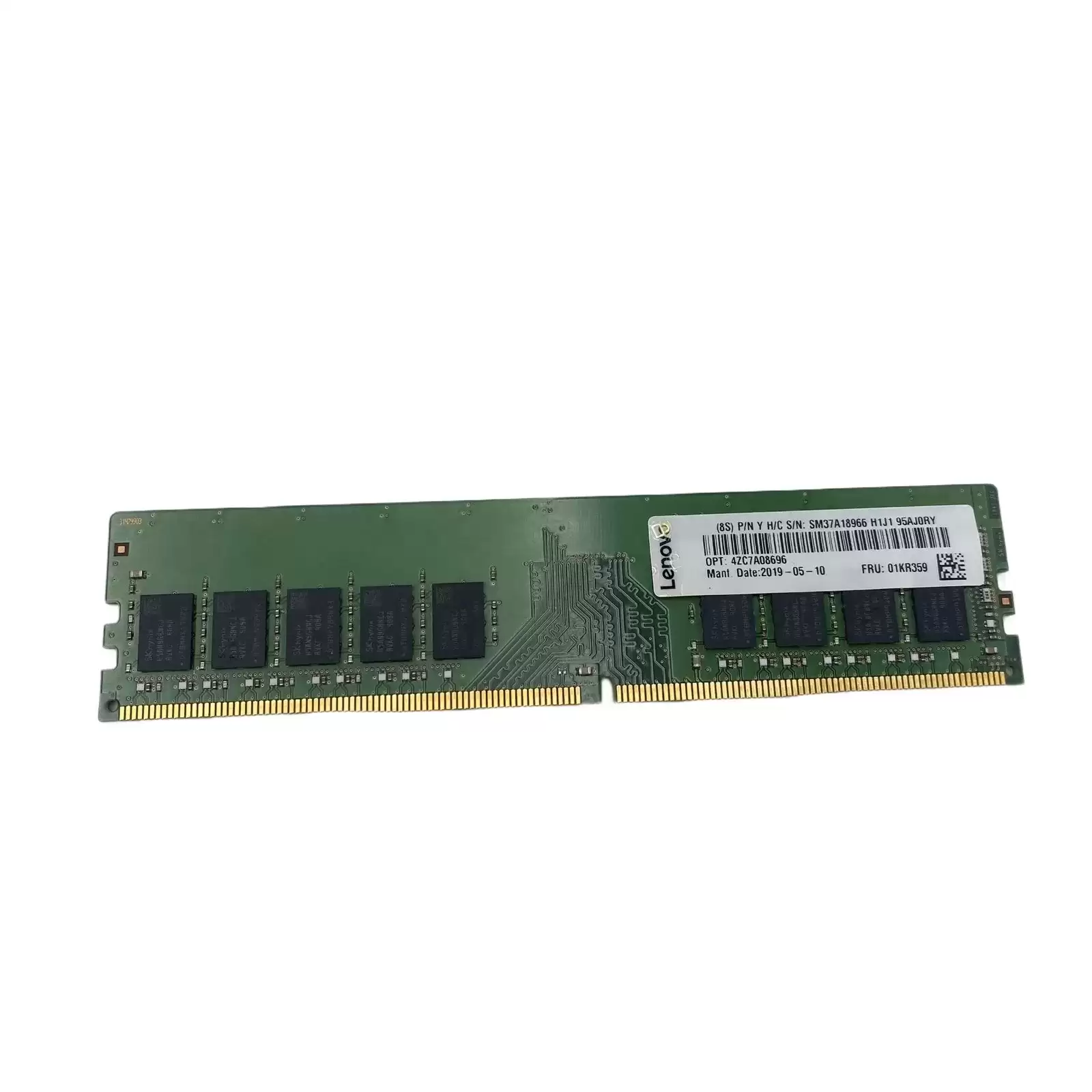 IBM 01KR359 8GB 2666MHz DDR4 PC4?21300 ECC Unbuffered DIMM CL19 288?Pin 1.2V Single Rank x8 Memory Module