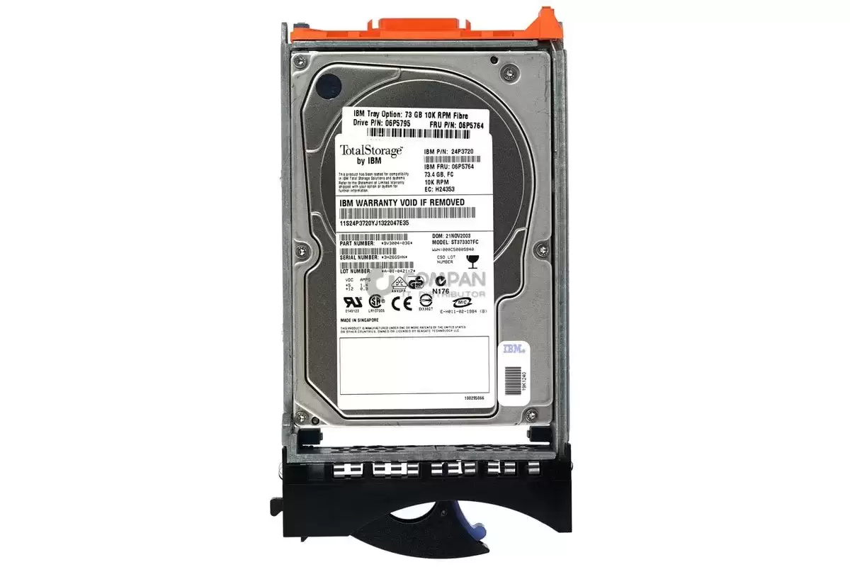 IBM 06P5795 73.4GB Fibre Channel 2Gb/s 10000RPM 16MB Cache 3.5-inch Internal Hard Drive