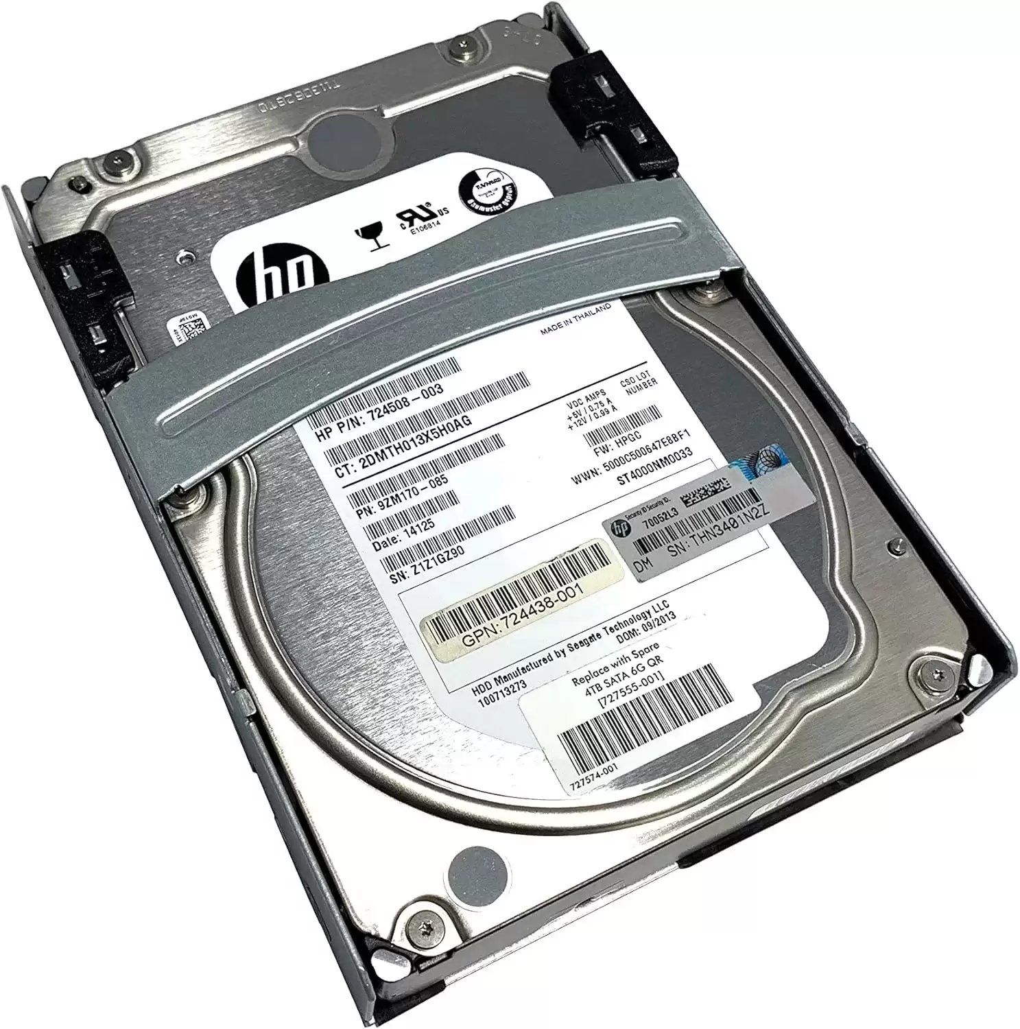 HPE 727555-001 4TB SATA 6Gb/s 7200RPM 3.5-inch Internal Hard Drive