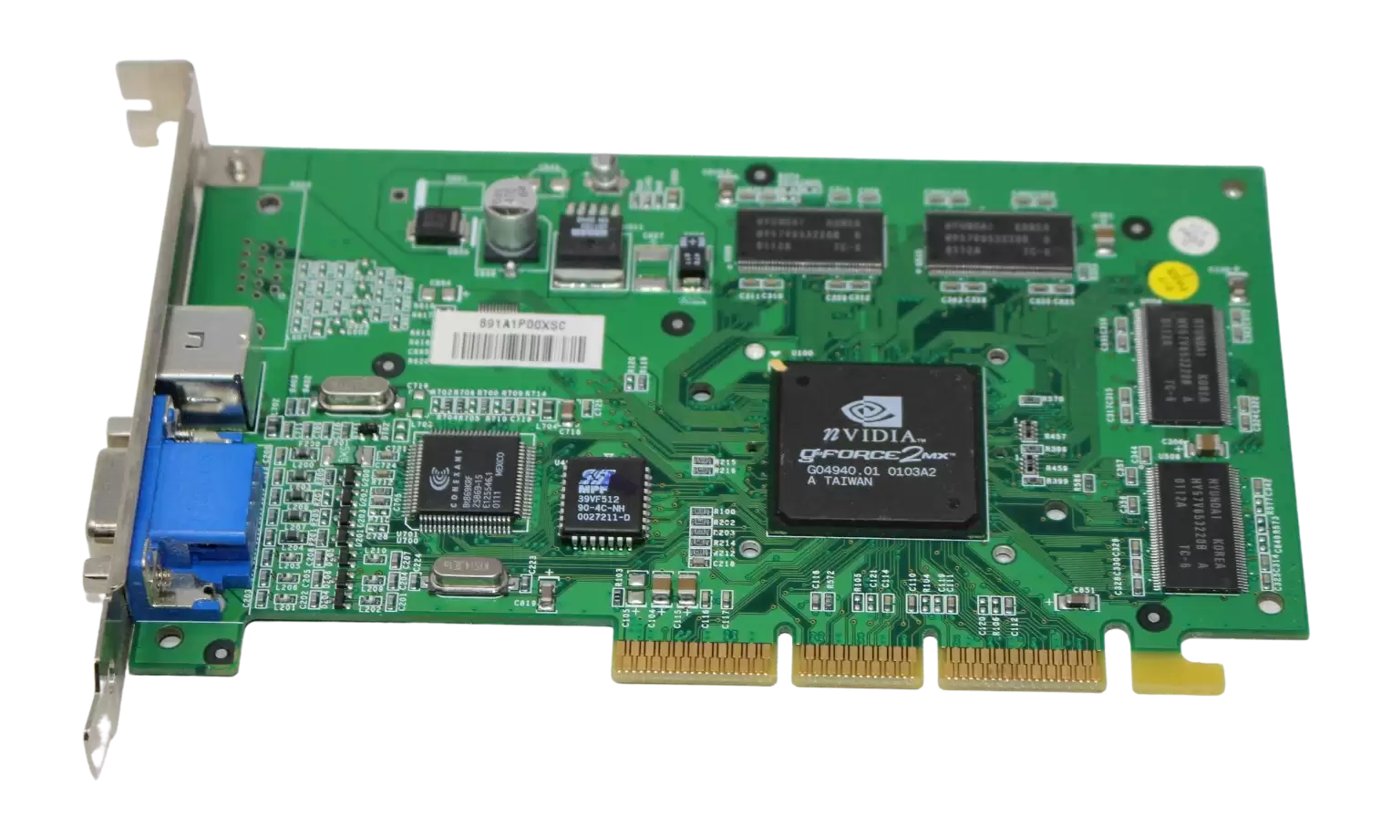 HPE 216306-002 GeForce 2MX 32MB SDRAM AGP x4 128-Bit VGA Video Graphics Card