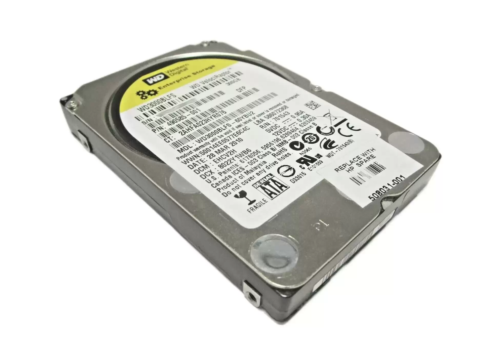 HPE 637004-001 300GB SATA 3Gb/s 10000RPM 2.5-inch Internal Hard Drive