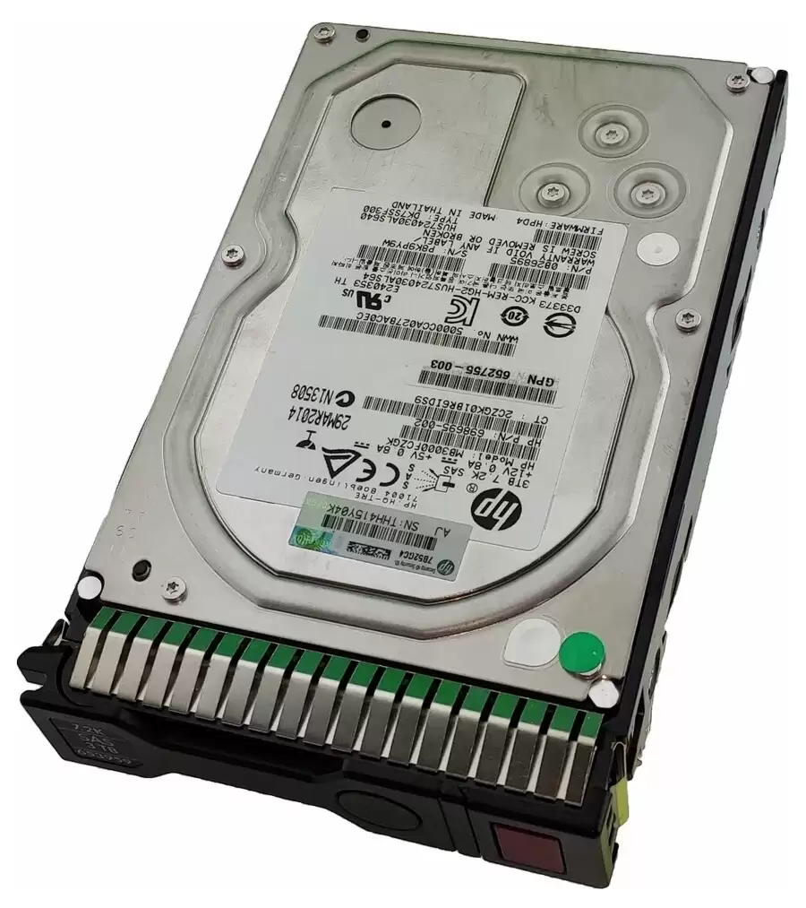 HPE 652755-003 3TB SAS 6Gb/s Dual Port Midline Hot Swap 7200RPM 3.5-inch Internal Hard Drive