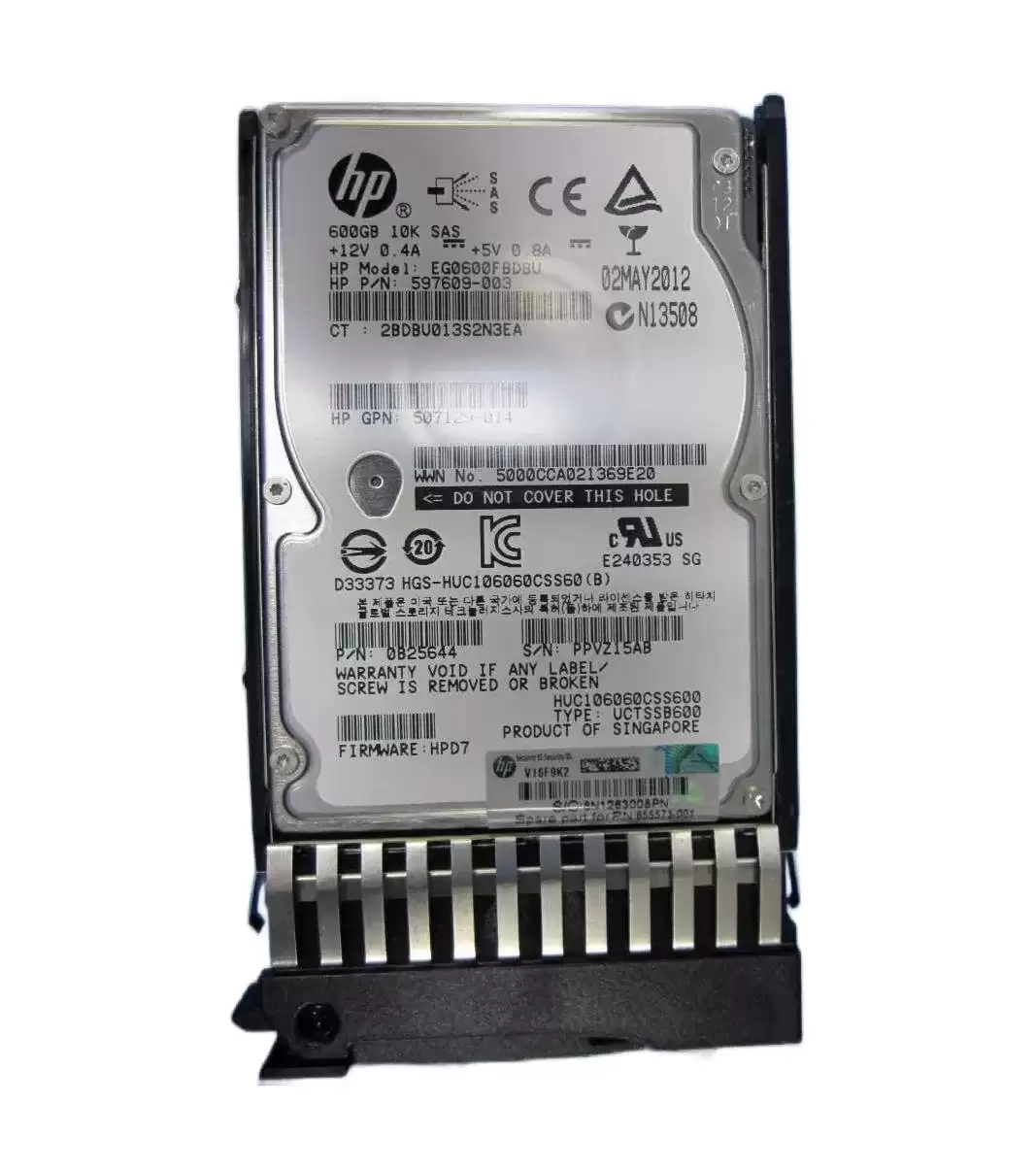 HPE 655573-001 600GB SAS 6Gb/s Dual Port Hot Swap 10000RPM 2.5-inch Internal Hard Drive