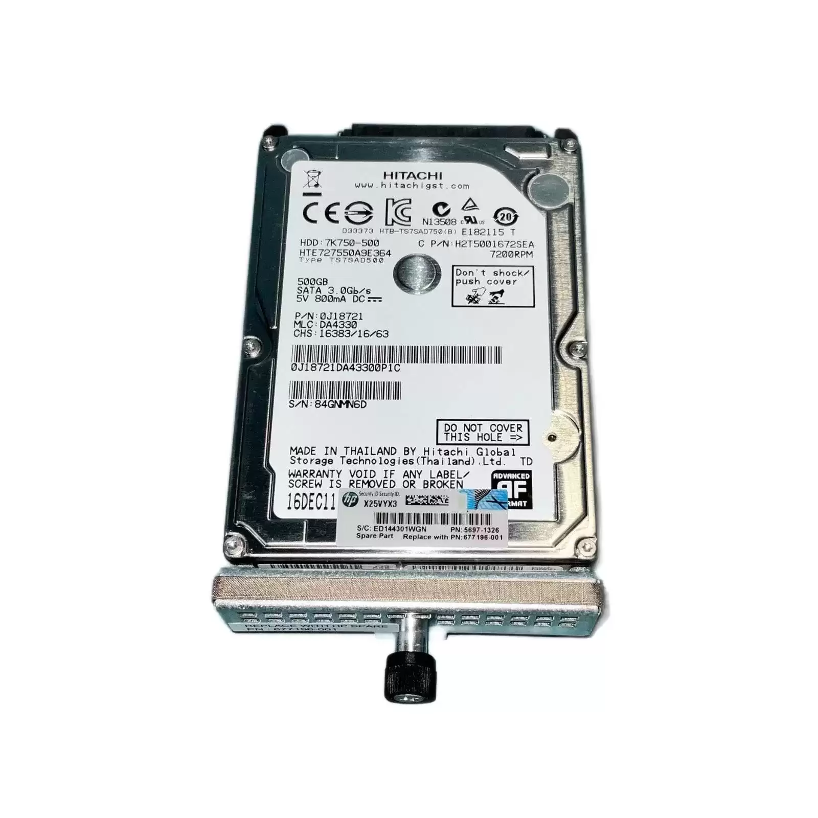 HPE 677196-001 250GB 7200RPM SATA 3GB/s 3.5inch Internal Hard Drive for 3Par FClass Storage System