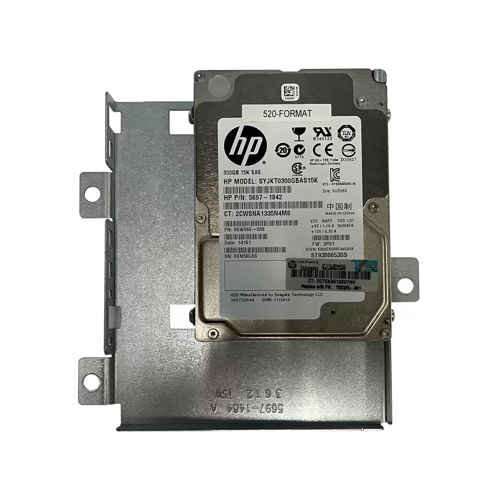 HPE 703325-001 300GB SAS 6Gb/s 15000RPM 64MB Cache 2.5-inch Internal Hard Drive