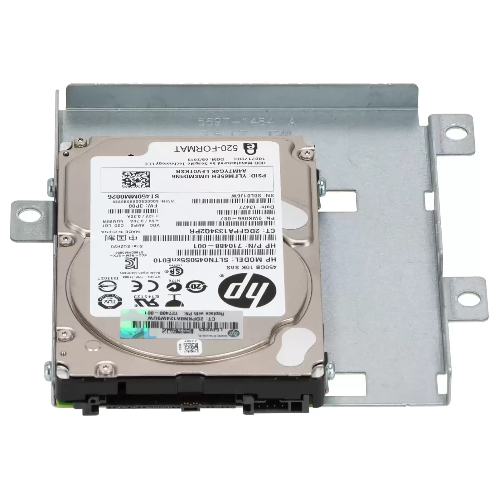 HPE 727400-001 450GB SAS 6Gb/s Dual Port Hot Swap 10000RPM (520-Bytes / SED) 2.5-inch Internal Hard Drive