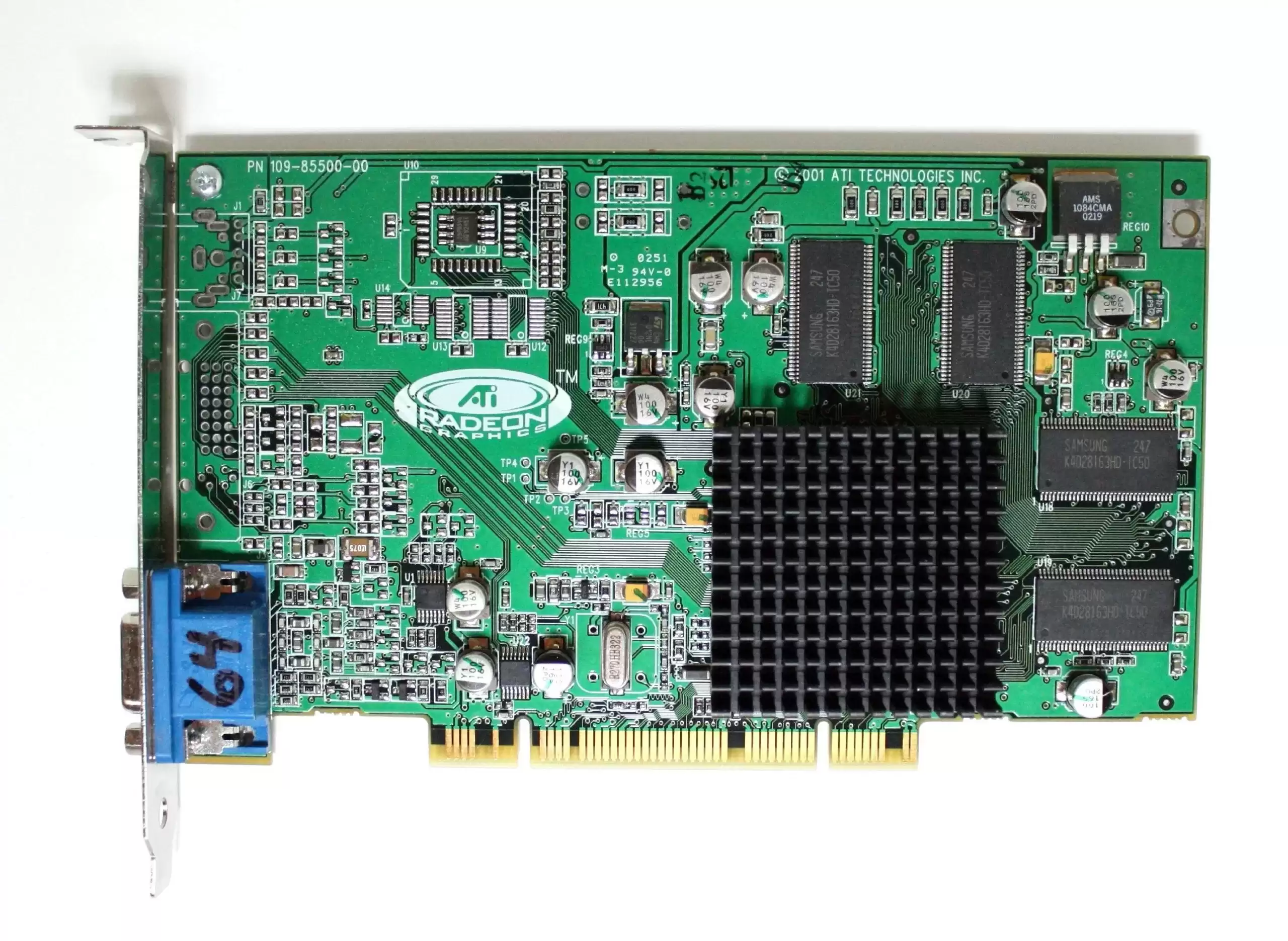 ATI 109-85500-00 AMD Radeon 7000 32MB DDR 64-Bit Single-Slot 1-1-VGA 1-S-Video Graphics Card