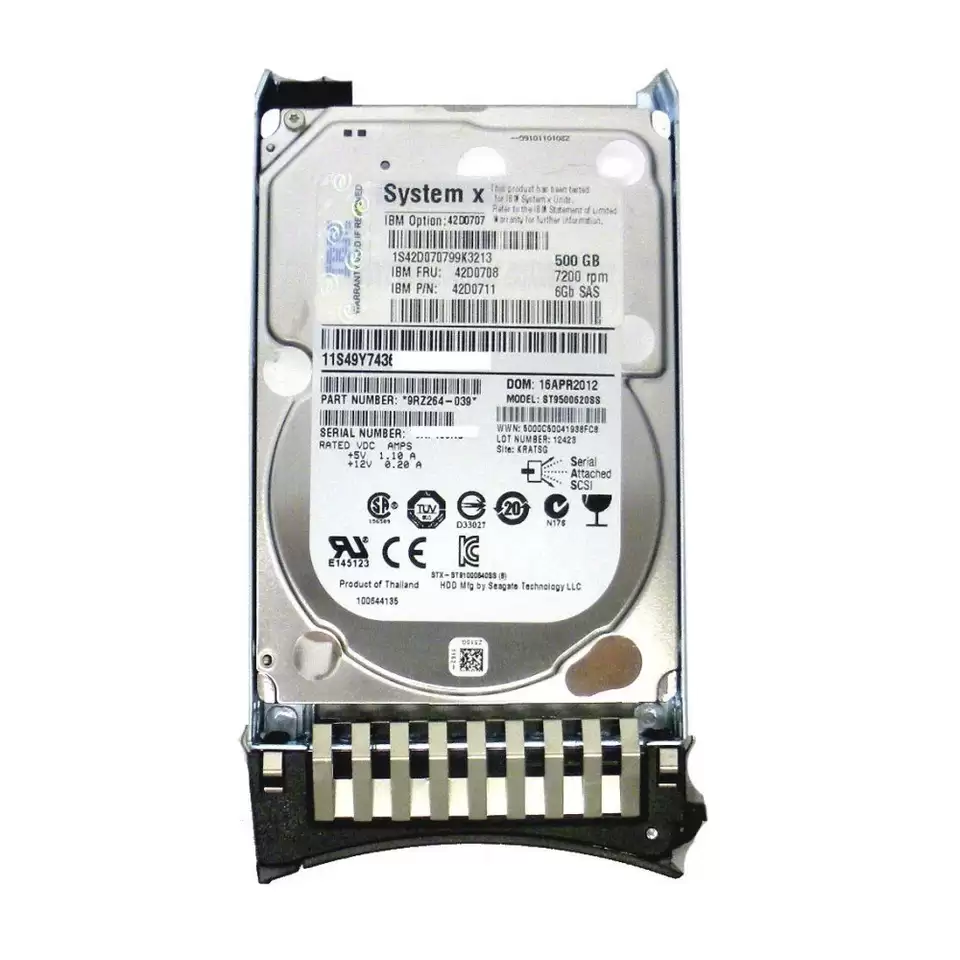 IBM 49Y7436 500GB SAS 6Gb/s 7200RPM 64MB Cache 2.5-inch Internal Hard Drive
