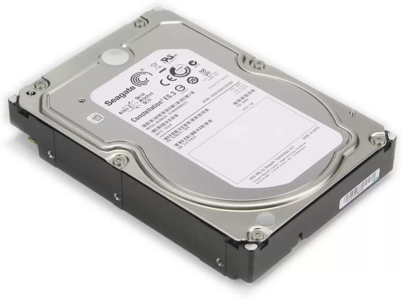 Seagate 9ZM270-037 Constellation ES.3 4TB 7200RPM SAS 6Gb/s 128MB Cache 3.5inch Internal Hard Drive