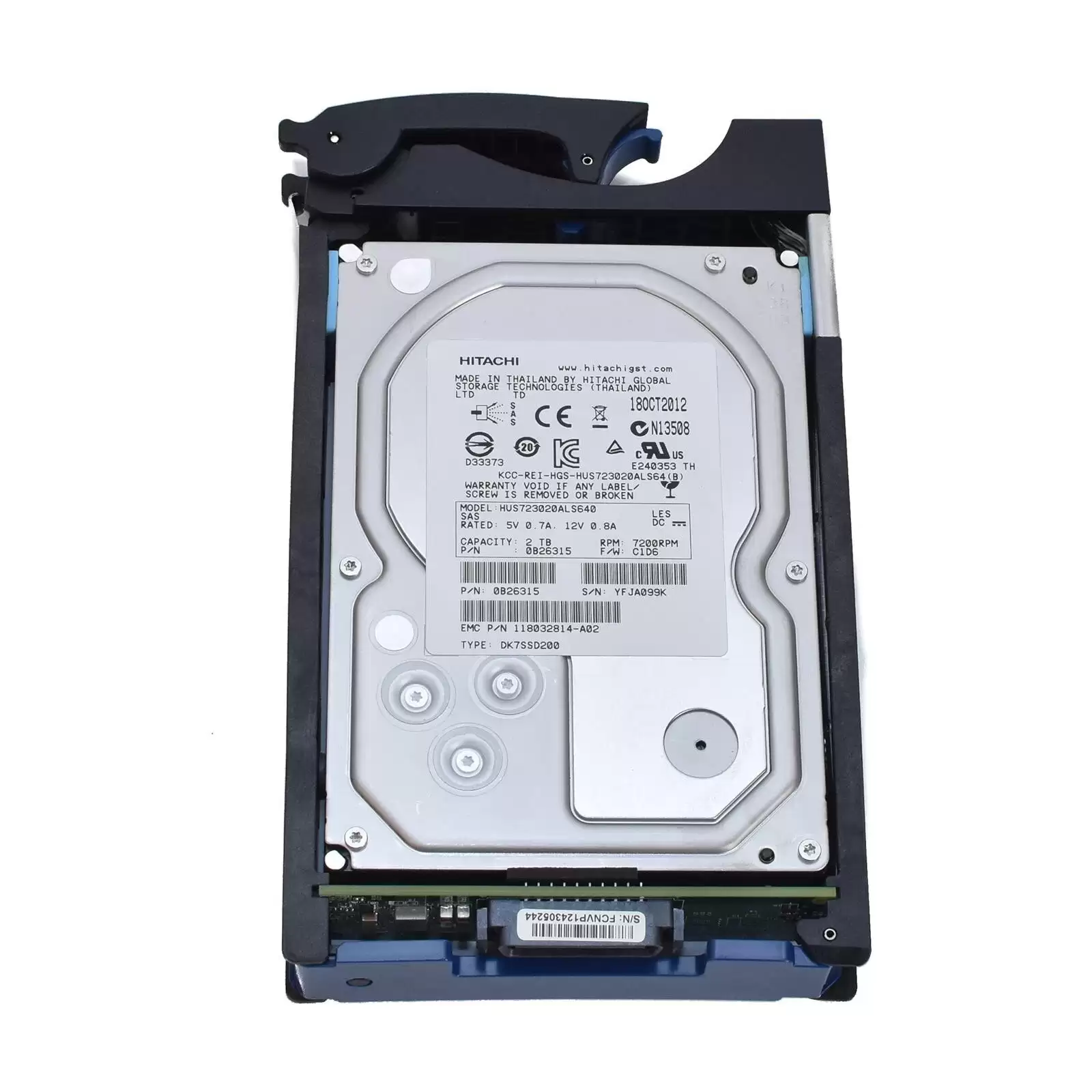 Hitachi 0B26315 Ultrastar 7K3000 2TB 7200RPM SAS 6GB/s 64MB Cache 3.5inch Internal Hard Drive