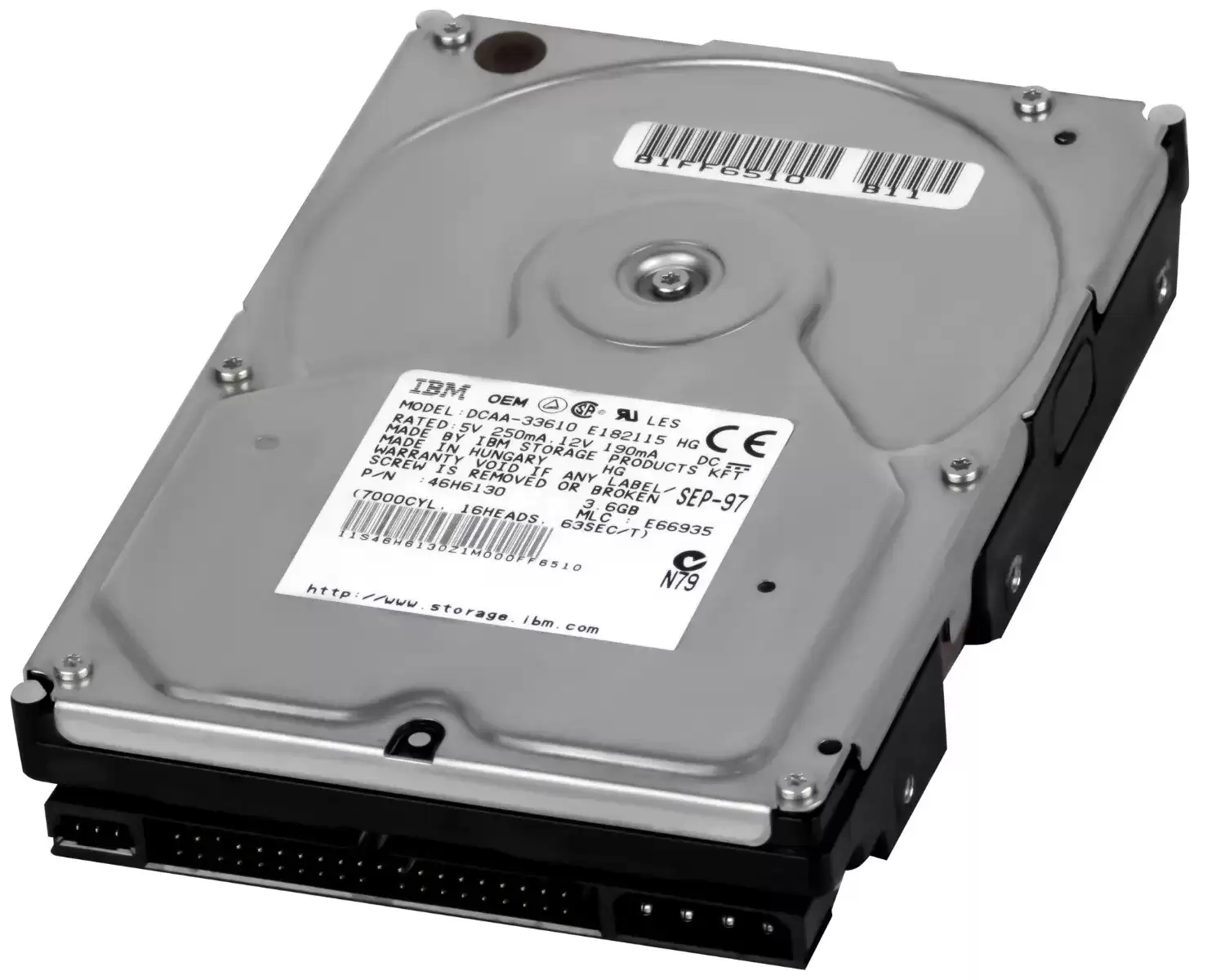 IBM DCAA-33610 Deskstar 4 3.6GB ATA/IDE 5400RPM 96KB Cache 3.5-inch Internal Hard Drive