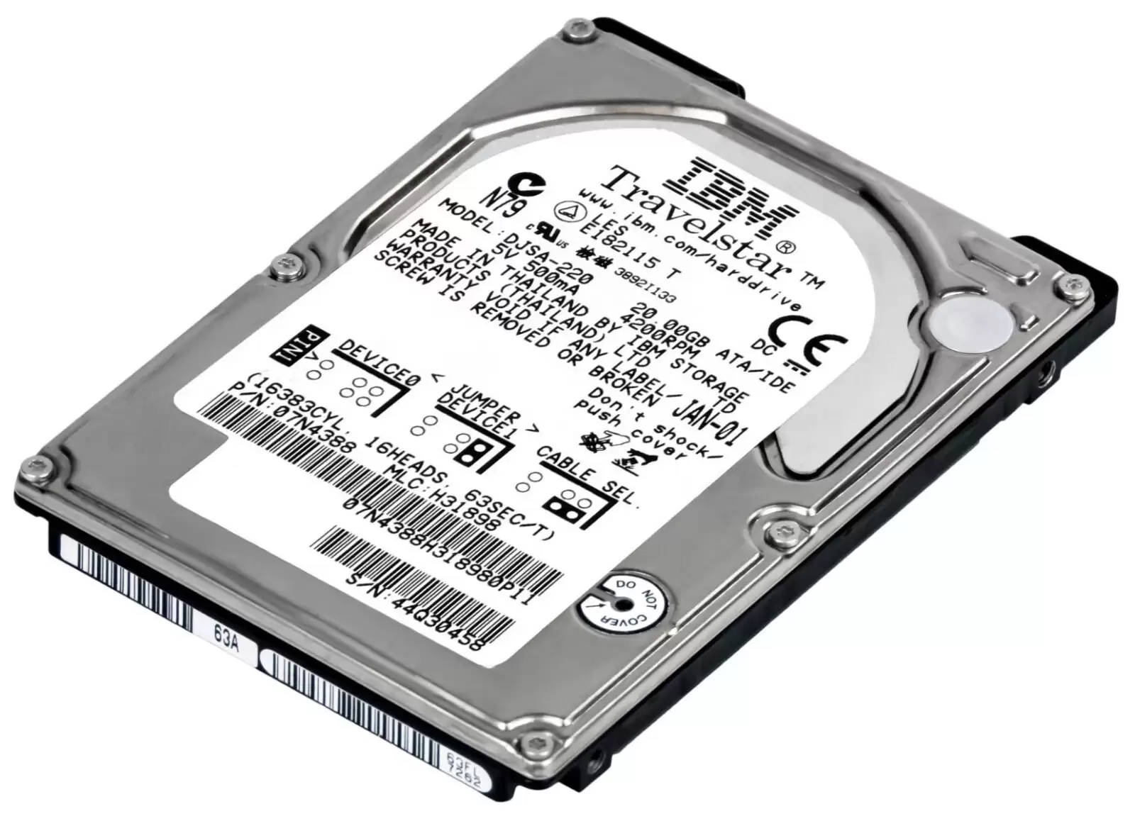 IBM 07N4388 20GB IDE 2.5inch Internal Hard Drive