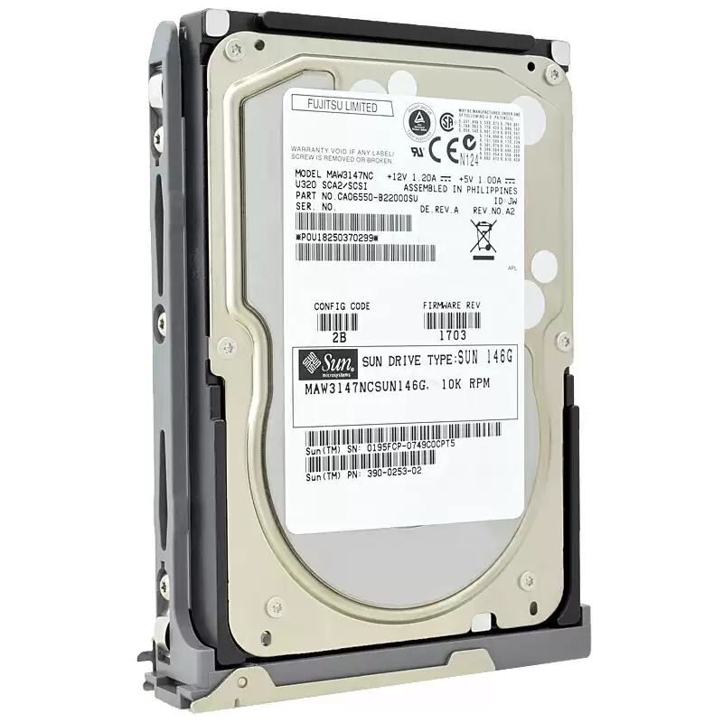 Sun 390-0253 146GB 10000RPM Ultra320 SCSI LVD 80Pin 3.5inch Internal Hard Drive