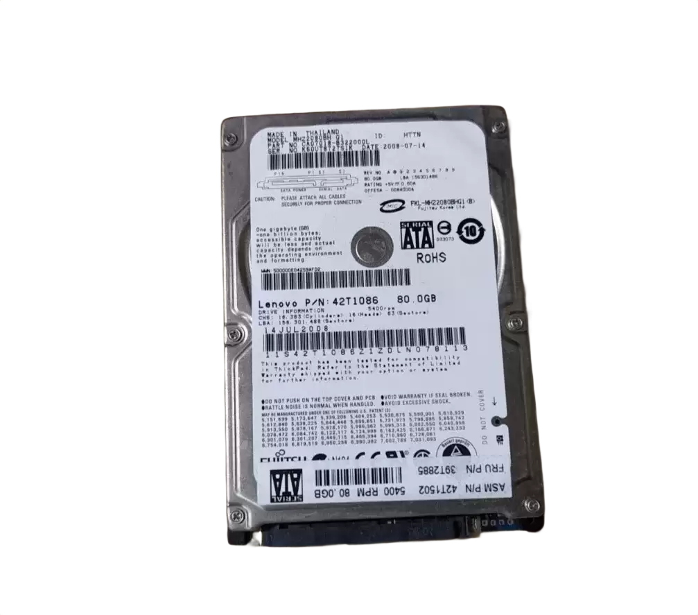 IBM 42T1086 80GB 5400RPM SATA 3.0Gb/s 2.5inch Laptop Internal Hard Drive for Precision M4400