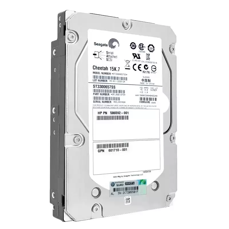 HPE 586592-001 300GB SAS 6Gb/s Dual Port 15000RPM 3.5inch Internal Hard Drive