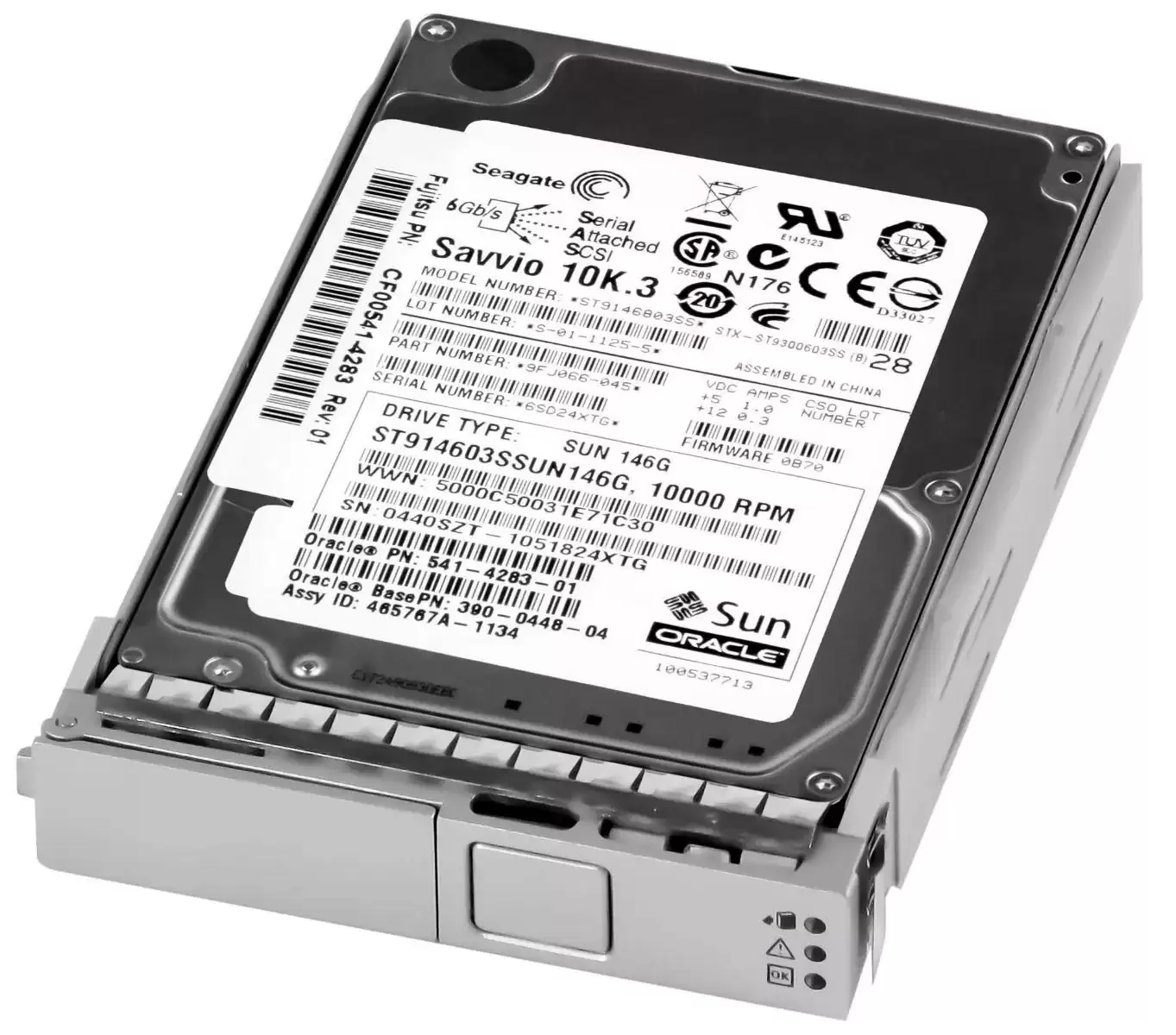 Sun 541-4283 146GB 10000RPM SAS 3Gb/s 2.5inch Internal Hard Drive