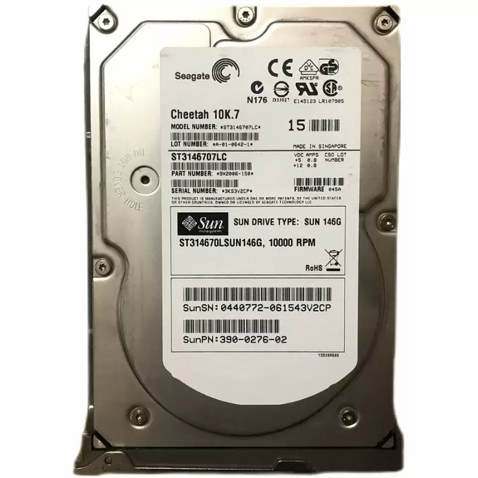 Sun 540-6601 146GB 10000RPM Ultra320 SCSI LVD 80Pin 3.5inch Internal Hard Drive