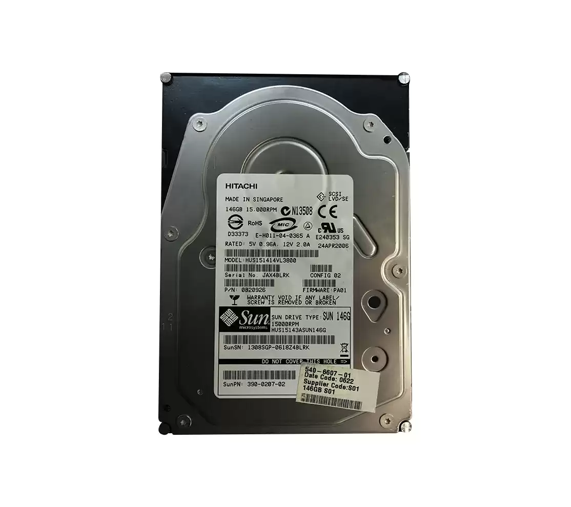 Sun 540-7591 146GB 15000RPM Ultra320 SCSI LVD 80Pin 3.5inch Internal Hard Drive