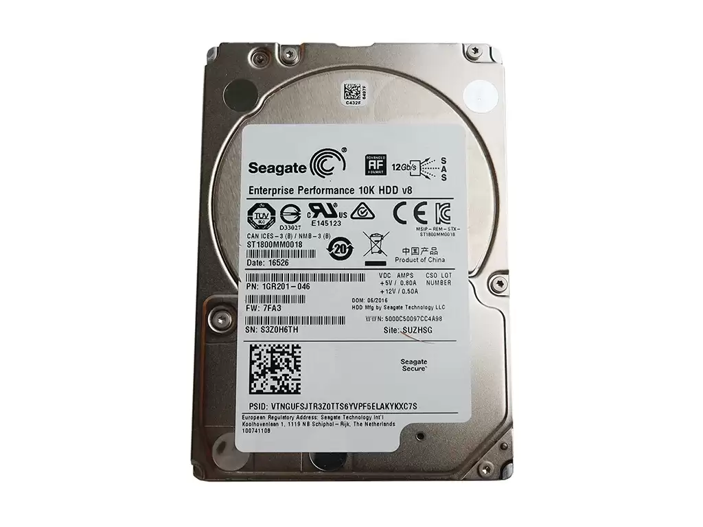 Seagate ST1800MM0018 Enterprise Performance 1.8TB SAS 12Gb/s 10000RPM 128MB Cache (512e) 2.5-inch Internal Hard Drive