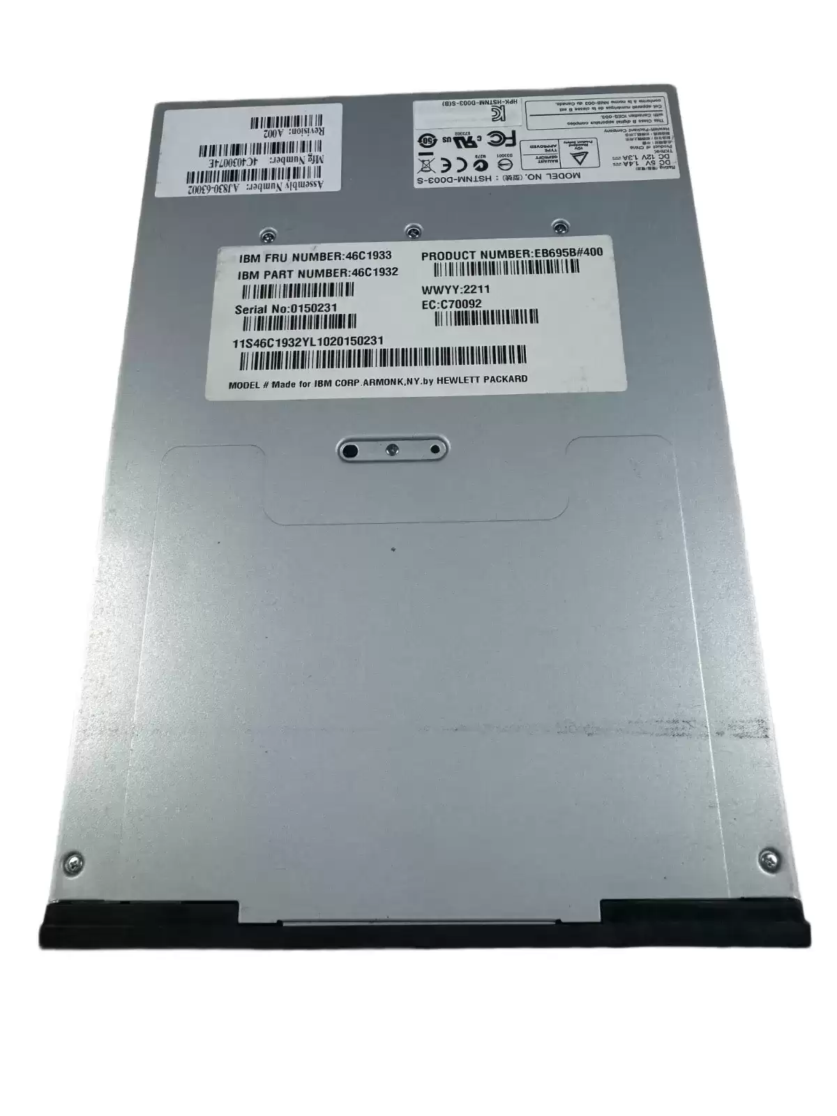 IBM 46C1933 160GB (Native) / 320GB (Compressed) DAT-320 SAS Half Height Internal Tape Drive