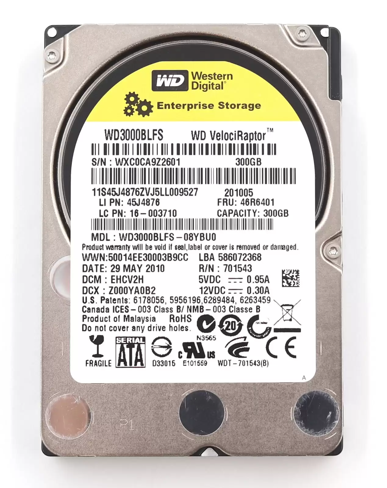IBM 46R6401 300GB SATA 3Gb/s 10000RPM 16MB Cache 2.5inch Internal Hard Drive
