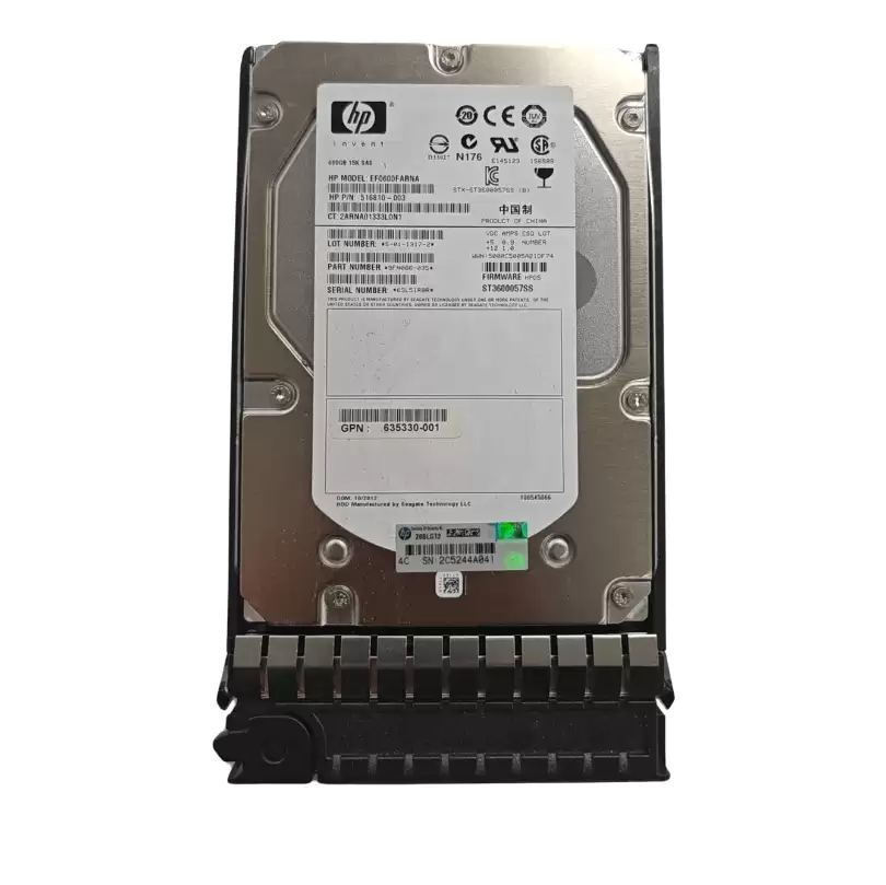 HPE 635330-001 600GB SAS 6Gb/s Dual Port Hot Swap 15000RPM 3.5-inch Internal Hard Drive