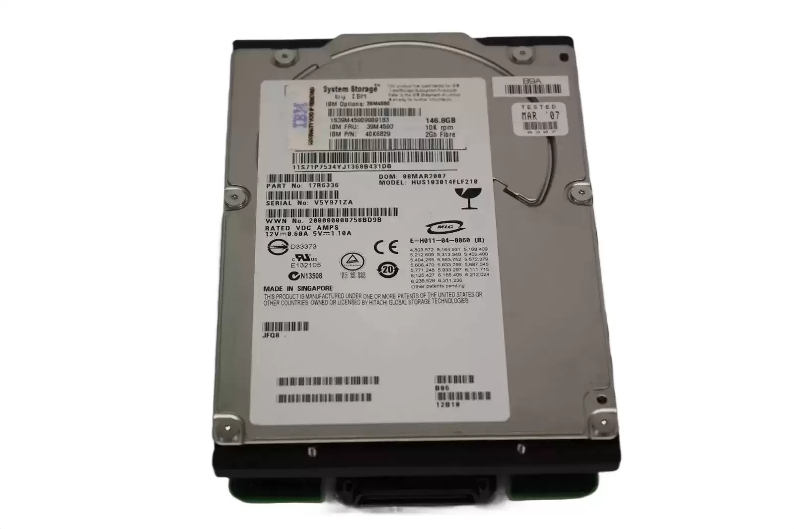 IBM 71P7534 146GB Fibre Channel 2Gb/s 10000RPM 3.5-inch Internal Hard Drive