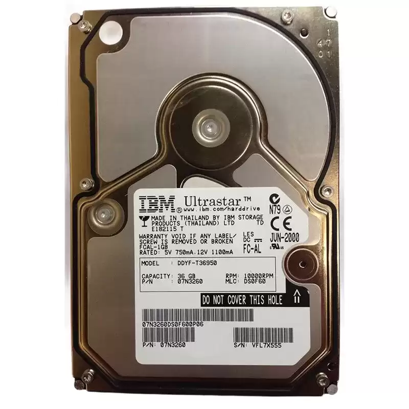 IBM 07N3260 Ultrastar 36LZX 36.4GB Fibre Channel 2Gb/s 10000RPM 3.5-inch Internal Hard Drive