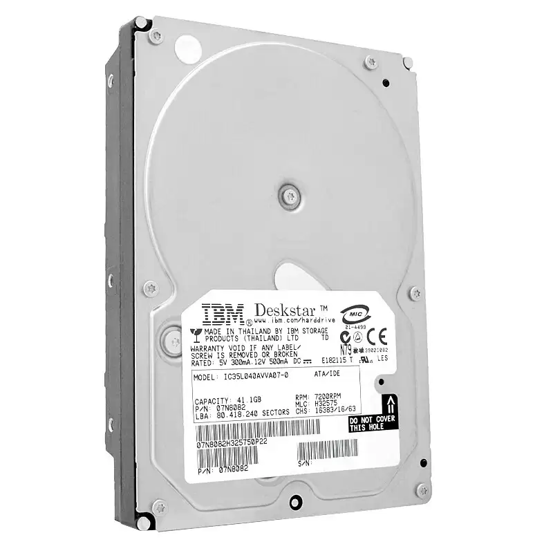 IBM 07N8082 Deskstar 120GXP 40GB ATA/100 7200RPM 2MB Cache 3.5-inch Internal Hard Drive