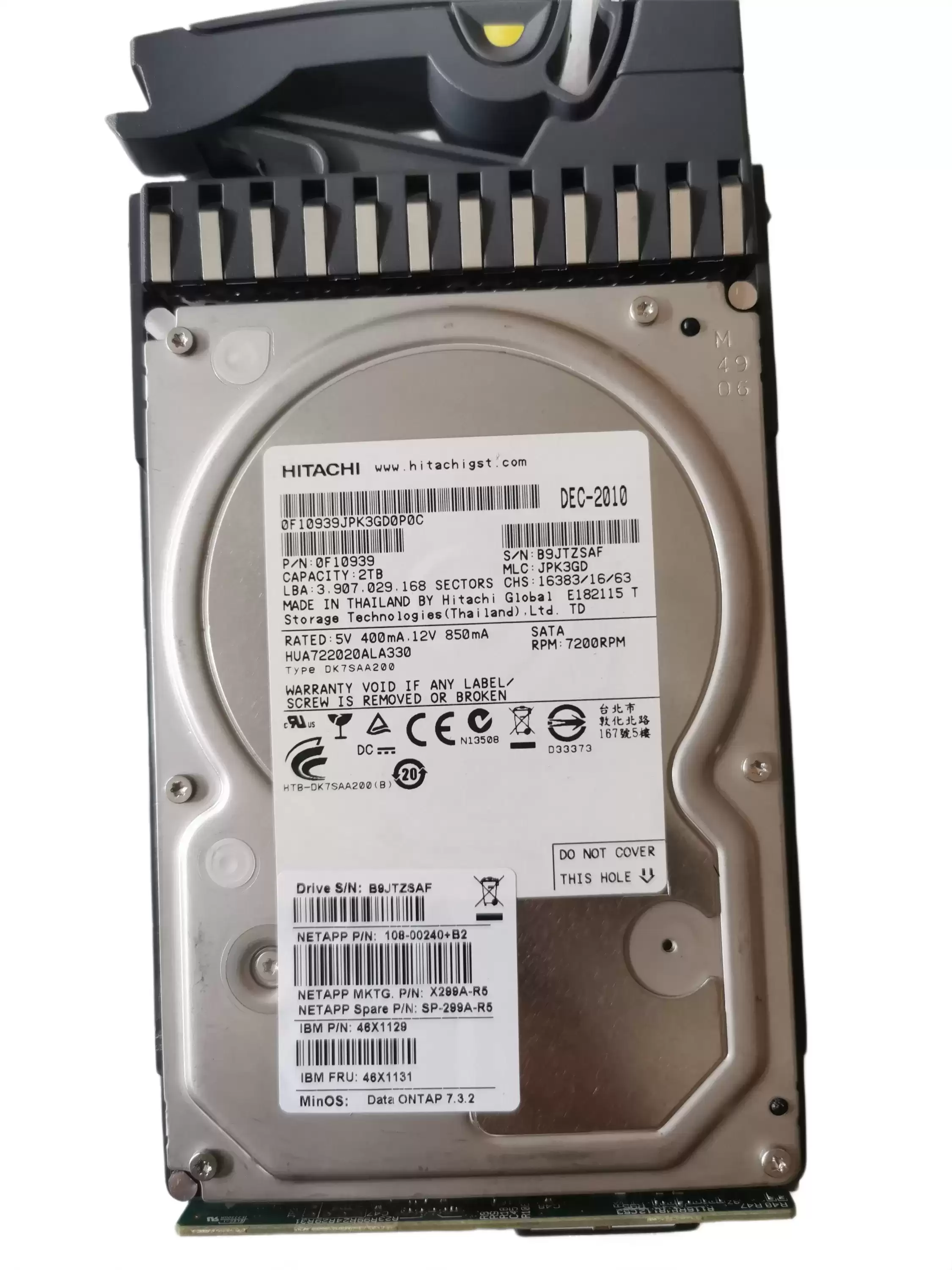 IBM 46X1131 2TB SATA 3Gb/s 7200RPM 64MB Cache 3.5-inch Internal Hard Drive for N Series