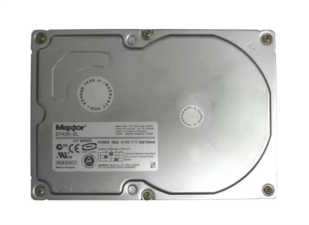 Maxtor MX6L040J2 DiamondMax Plus D740X 40GB 7200RPM ATA133 2MB Cache 3.5inch Internal Hard Drive