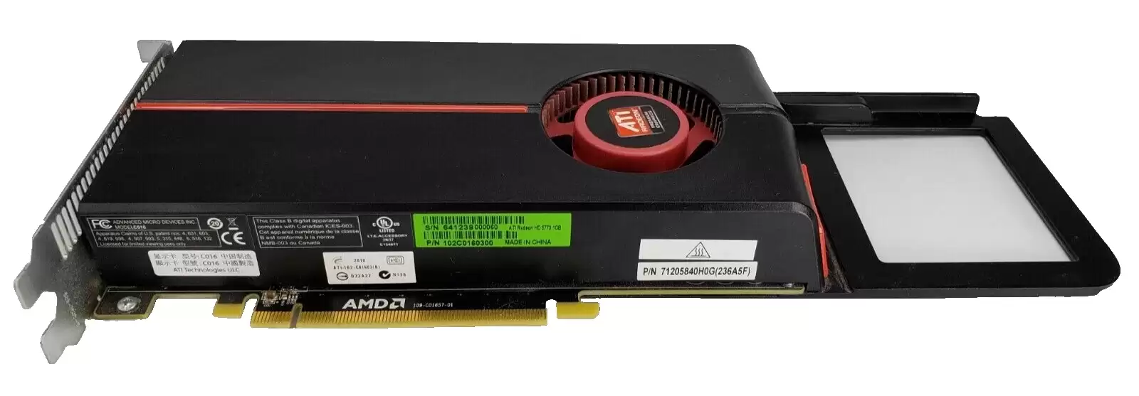 ATI 109-C01657-01 Radeon HD 5770 1GB GDDR5 PCI-Express 2.0 x16 DisplayPort DVI Video Graphics Card