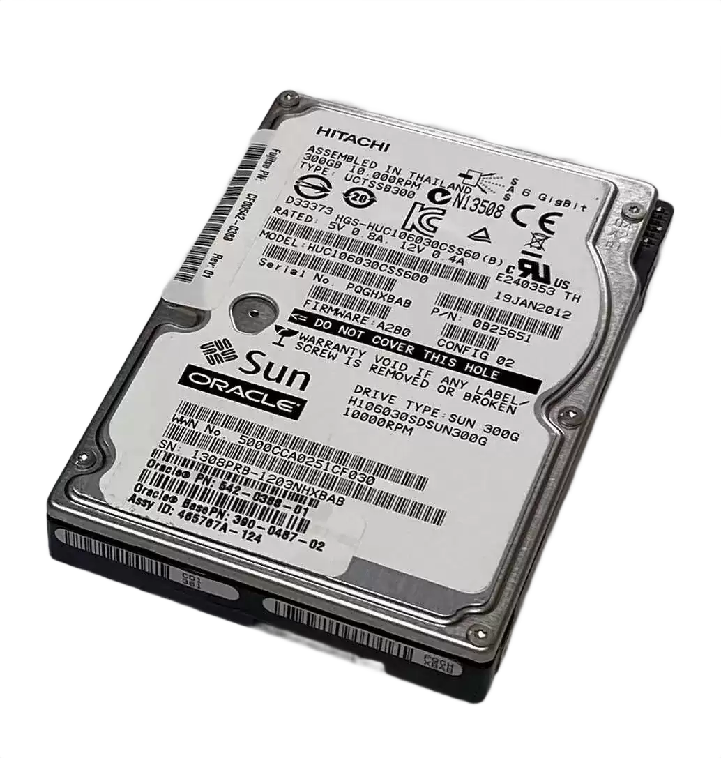 Sun 390-0487-02 300GB SAS 6Gb/s 10000RPM 2.5inch Internal Hard Drive with Tray