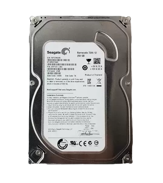 Seagate 9YP131-304 Barracuda 250GB SATA 6Gb/s 7200RPM 8MB Cache 3.5-inch Internal Hard Drive