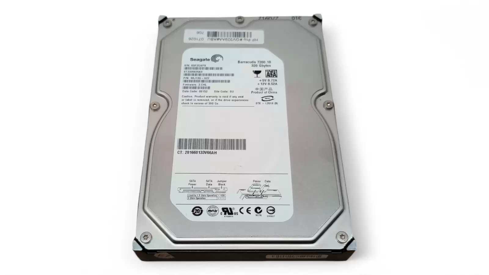 Seagate 9BJ13G-622 Barracuda 7200.10 320GB SATA 3Gb/s 7200RPM 8MB Cache 3.5-inch Internal Hard Drive