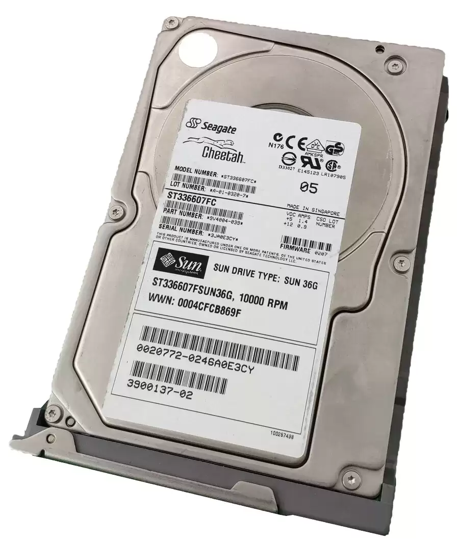 Sun ST336607FSUN36G 36GB 10000RPM Fibre Channel 2Gb/s Hot Swappable 8MB Cache 3.5inch Internal Hard Drive