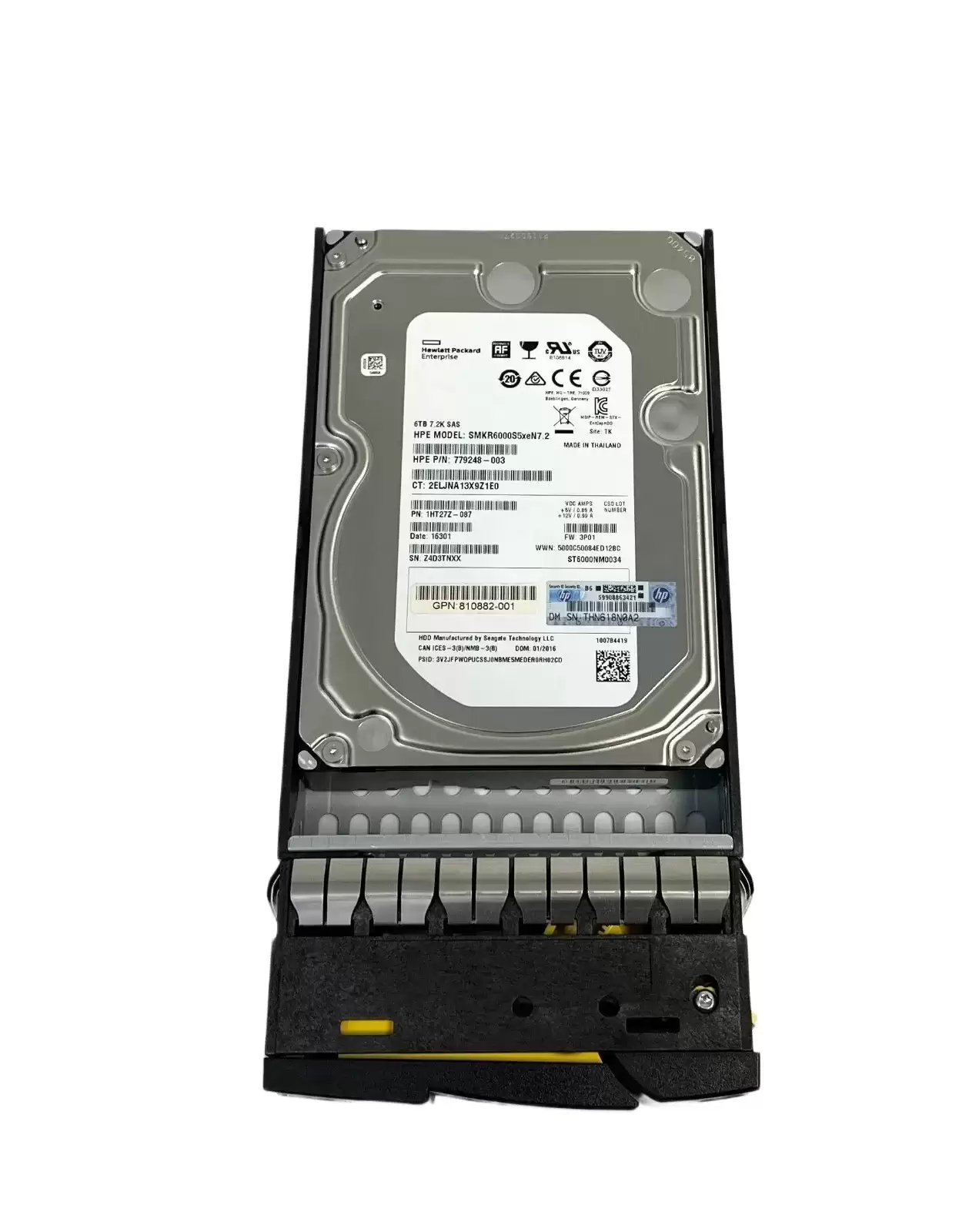 HPE 823123-001 6TB SAS 12Gb/s 7200RPM 3.5inch Internal Hard Drive with Tray for 3PAR StoreServ 8000 82