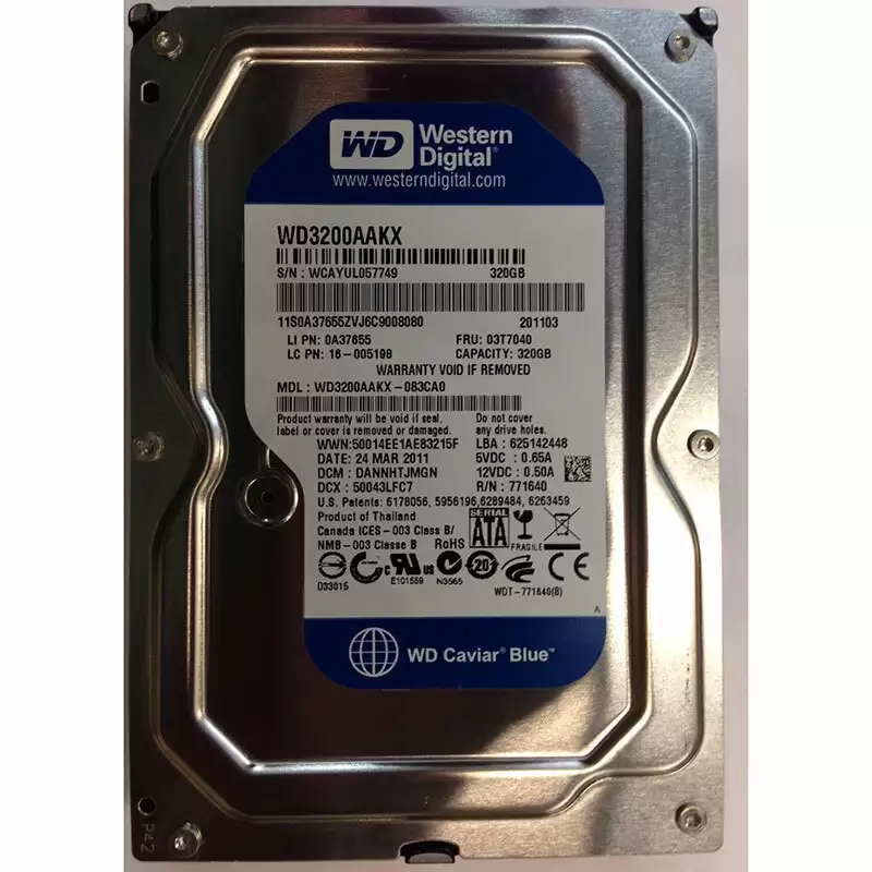Lenovo 0A37655 320GB 7200RPM SATA 3Gb/s 3.5inch Internal Hard Drive