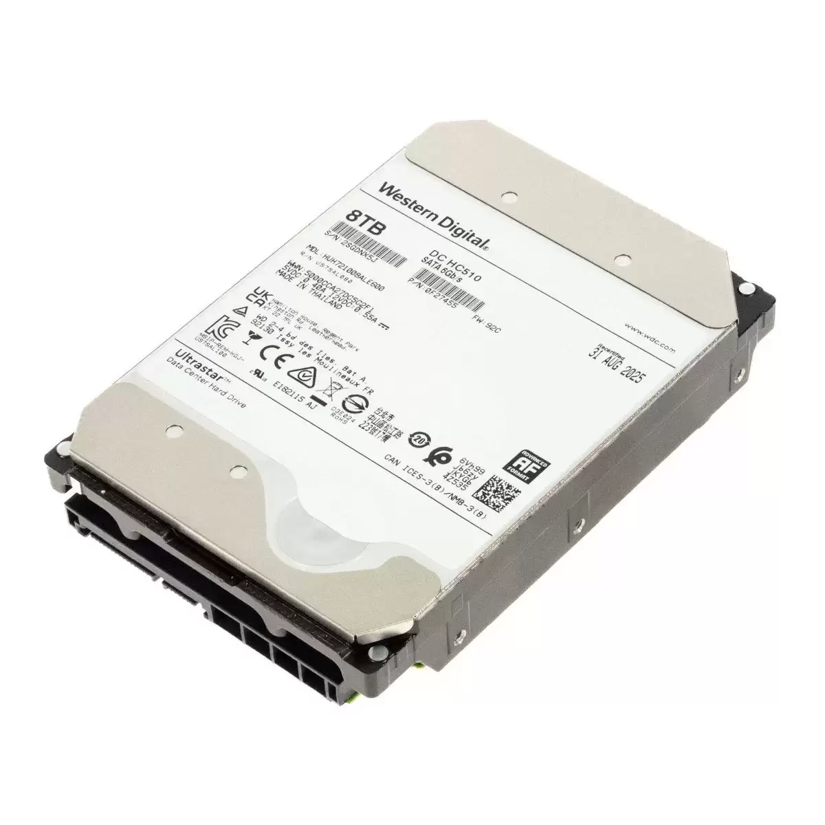 HGST HUH721008ALE600 Ultrastar DC HC510 8TB SATA 6Gb/s 7200RPM 256MB Cache (512e / ISE) 3.5inch Internal Hard Drive