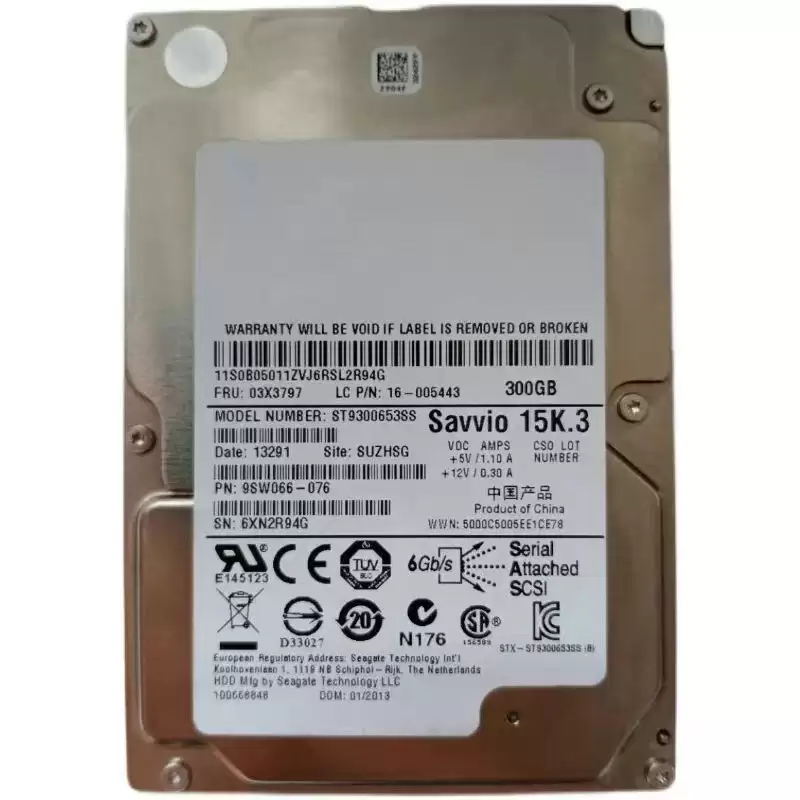 Lenovo 03X3797 ThinkServer 300GB 15000RPM SAS 6Gb/s 2.5inch Internal Hard Drive