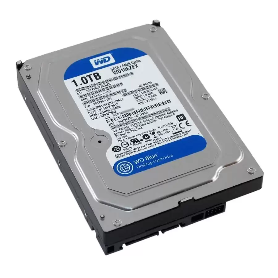 Western Digital WDBH2D0010HNC-NRSN Desktop Mainstream 1TB 7200RPM SATA 6Gb/s 64MB Cache 3.5inch Internal Hard Drive