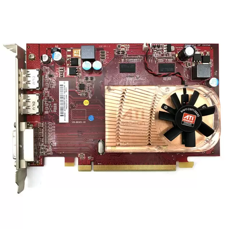 HPE 538052-001 ATI Radeon HD4650 1GB GDDR3 PCI-Express 2.0 x16 128-Bit DisplayPort DVI Video Graphics Card