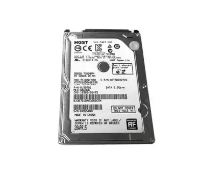 HGST Travelstar 7K1000 500GB SATA 3Gb/s 7200RPM 32MB Cache 2.5-inch Internal Hard Drive HTS721050A9E