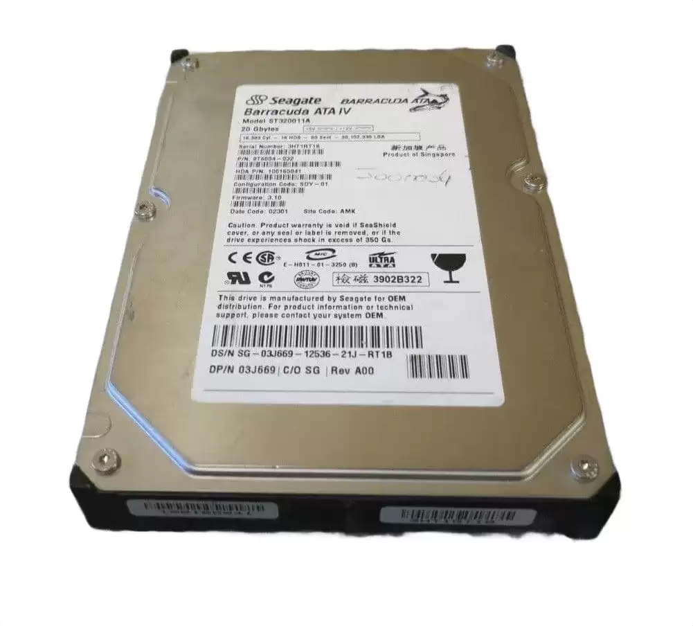 Seagate 9T6004-032 Barracuda ATA IV 20GB ATA/100 7200RPM 2MB Cache 3.5-inch Internal Hard Drive
